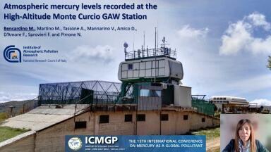 Atmospheric mercury levels recorded at the High-Altitude Monte Curcio GAW Station
